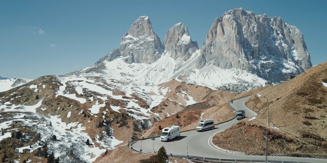 Bergpanorama im Winter