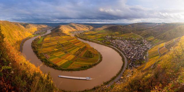 Blick auf die Mosel von oben