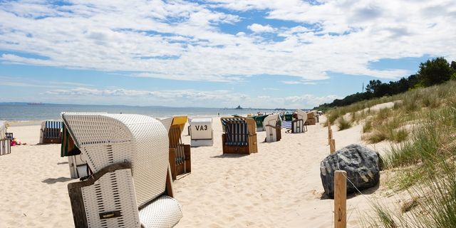 Strandkörbe an der Ostsee.